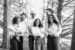 Portrait de 3 couples en famille