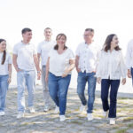 Photo d'une famille près de la Loire au Pellerin